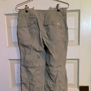 North face hiking pants light tan